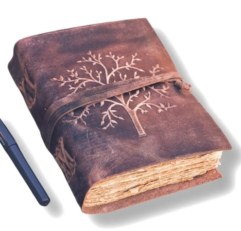 leather journal with cotton paper