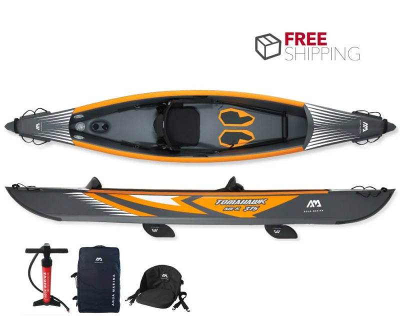 Aqua Marina Tomahawk 1 Person Inflatable Drop-Stitch Kayak